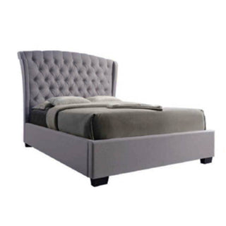 Brighton Fabric King Bed - Grey